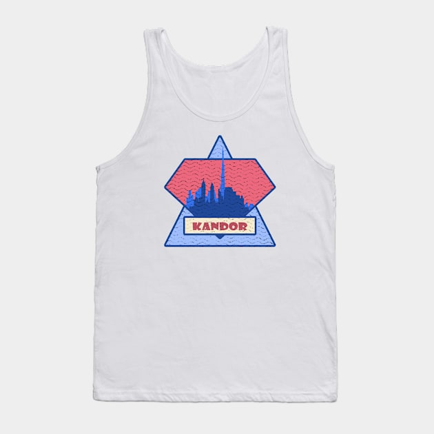 Kandor Travel Decal Tank Top by CJROBBINS